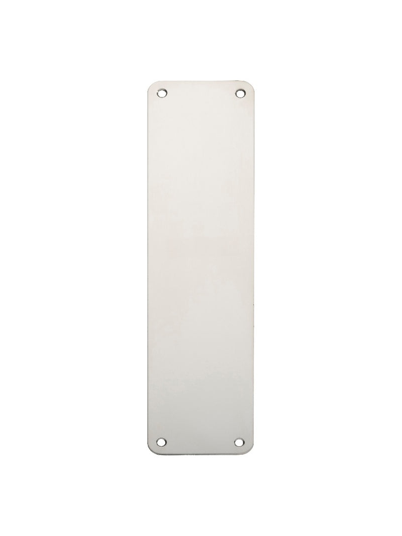 300 X 75Mm - Finger Plate - Plain. - Bright Stainless Steel