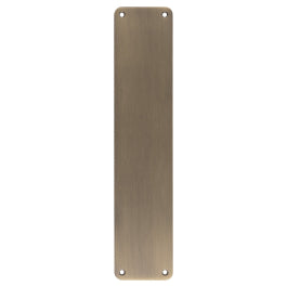 350 X 75Mm - Finger Plate - Plain - Antique Brass