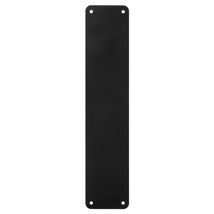 350 X 75Mm - Finger Plate - Plain - Matt Black