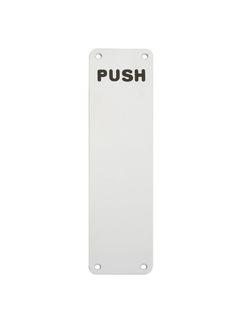 Finger Plate 300 X 75Mm - Push - Satin Anodised Aluminium