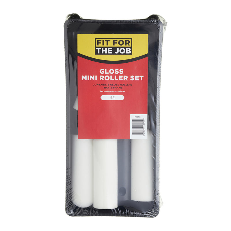 Fit For The Job 7pc 4" Foam Mini Roller Set