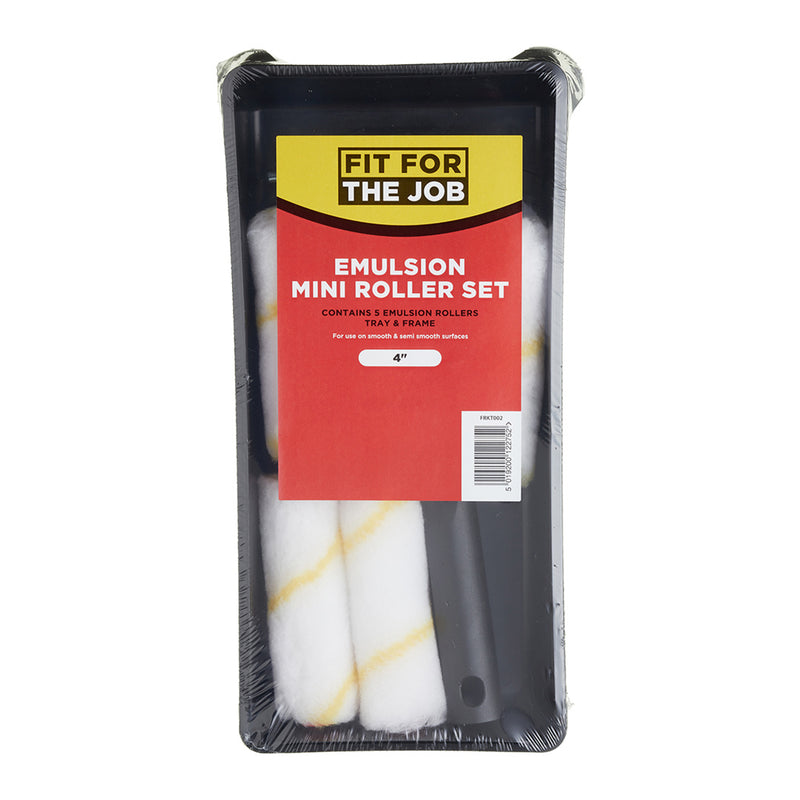 Fit For The Job 7pc 4" Emulsion Mini Roller Set