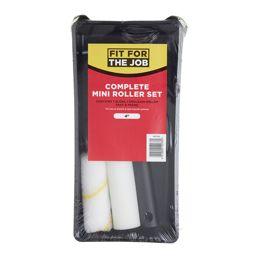 Fit For The Job 4pc Assorted 4" Mini Roller Set