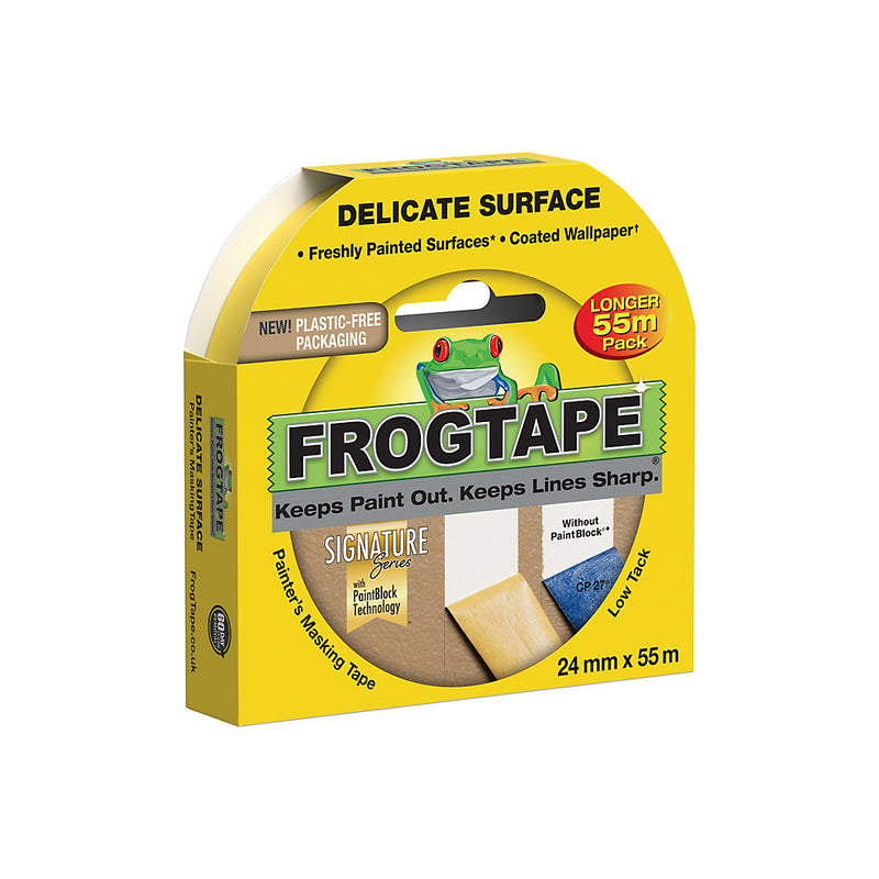 Frogtape Delicate surface Yellow Masking Tape (L)55m (W)24mm