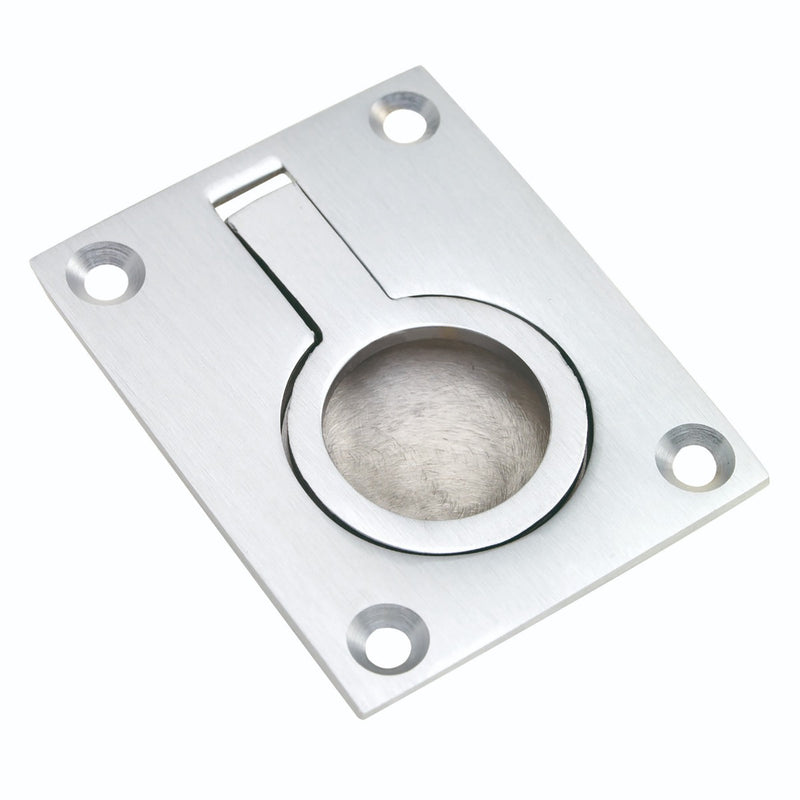 Flush Pull Ring - Satin Chrome 38MMx50MM