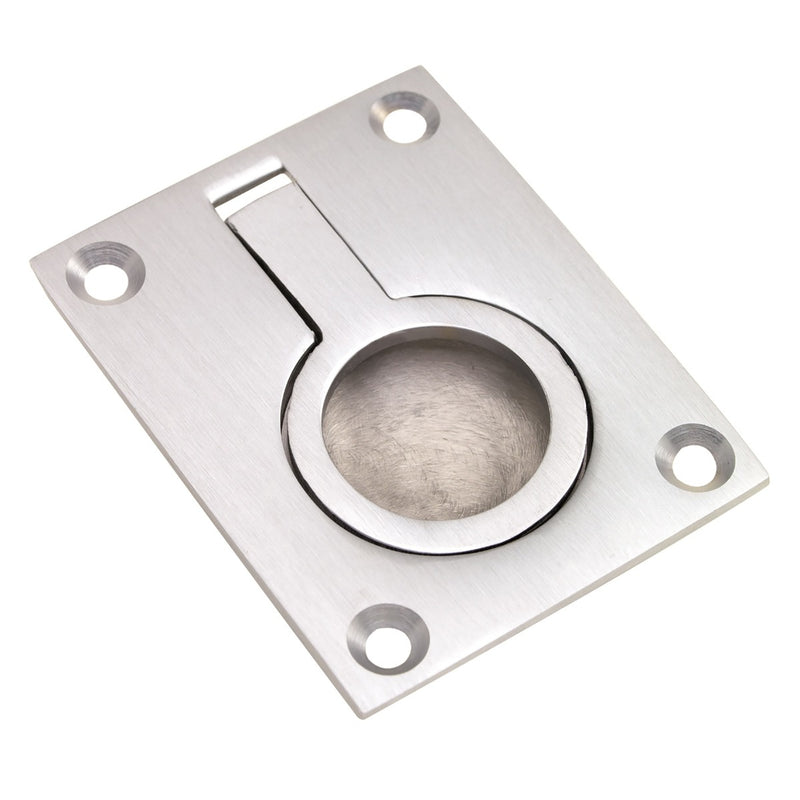 Flush Pull Ring - Satin Chrome 50MMx63MM