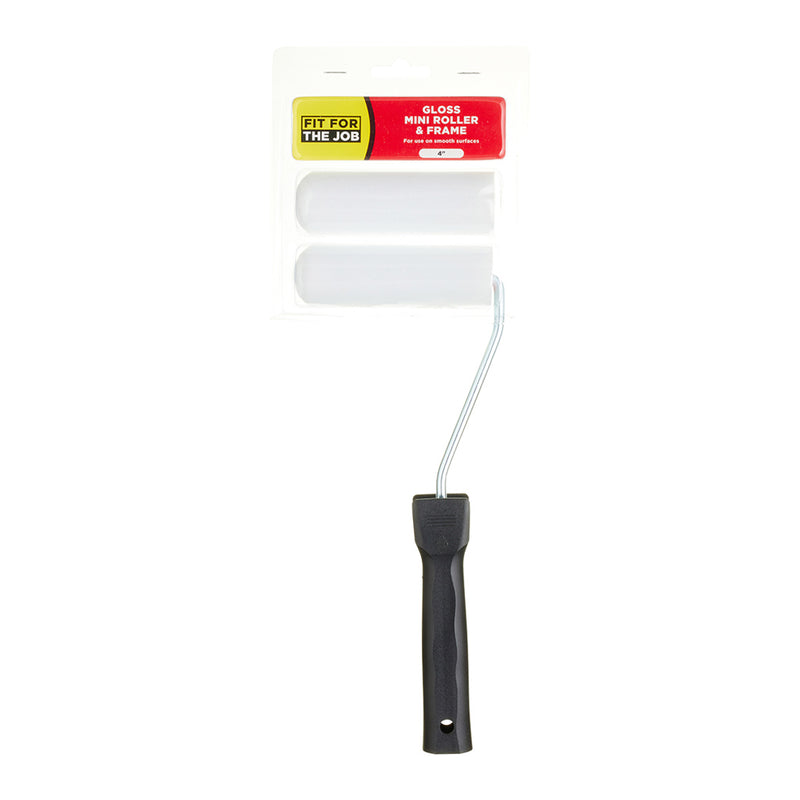 Fit For The Job 2pk 4" Foam Mini Rollers & Frame
