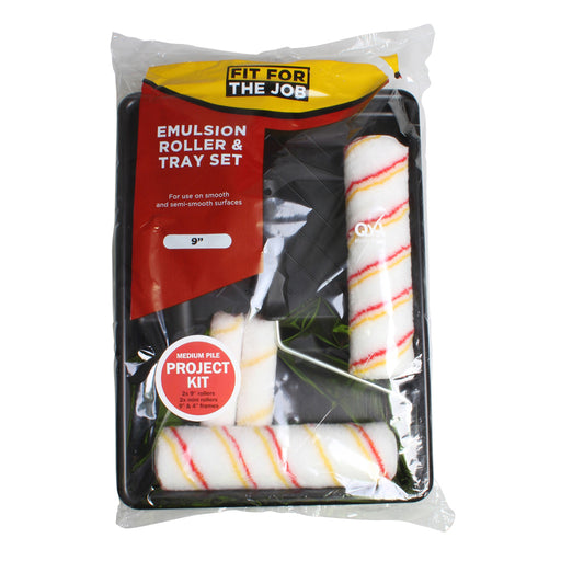 Fit For The Job 9" x 1.5" 7pc Medium Pile Emulsion Roller Set
