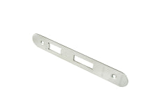 Forend Strike & Fixings - Bas/Ess/Lss - Radius - Bright Stainless Steel