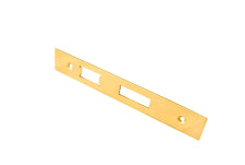 Forend Strike & Fixings - Bas/Ess/Lss - Square - Stainless Brass
