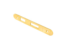 Forend Strike & Fixings - Bas/Ess/Lss - Radius - Stainless Brass