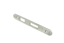 Forend Strike & Fixings - Bas/Ess/Lss - Radius - Satin Stainless Steel