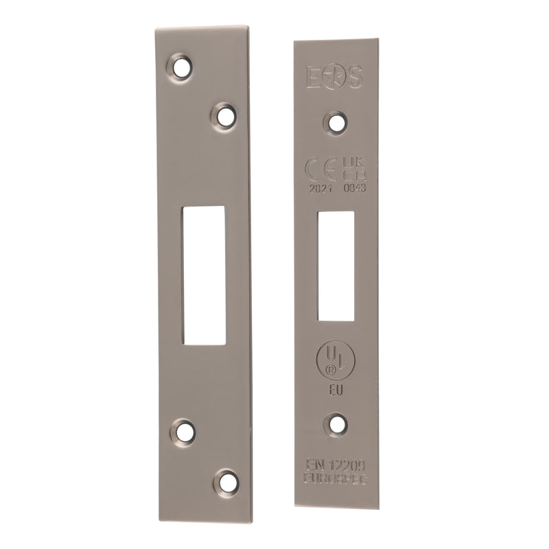 Forend Strike & Fixings - Eds/Lds - Square - Matt Bronze