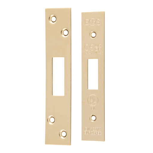 Forend Strike & Fixings - Eds/Lds - Square - Stainless Brass