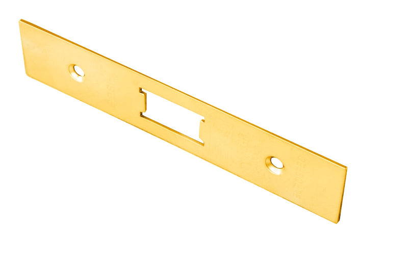 Forend Strike & Fixings - Fll - Square - Stainless Brass