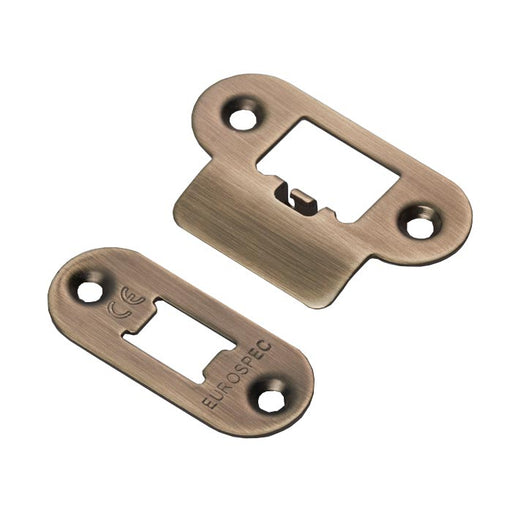 Forend Strike & Fixings - Tls - Radius - Antique Brass