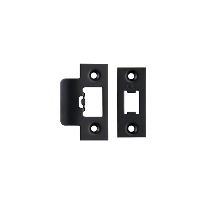 Forend Strike & Fixings - Tls - Square - Matt Black
