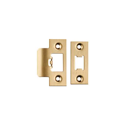 Forend Strike & Fixings - Tls - Square - Satin Brass