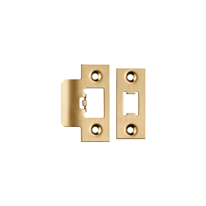 Forend Strike & Fixings - Tls - Square - Satin Brass