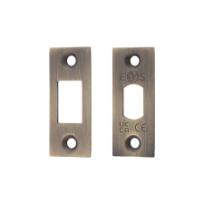 Forend Strike & Fixings - Tld - Square - Antique Brass