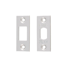 Forend Strike & Fixings - Tld - Square - Bright Stainless Steel