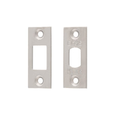Forend Strike & Fixings - Tld - Square - Satin Stainless Steel