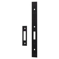 Forend Strike & Fixings - Dls0060Ep - Square - Matt Black