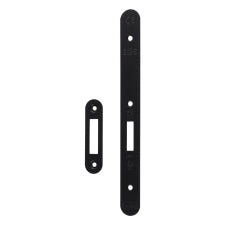 Forend Strike & Fixings - Dls0060Ep - Radius - Matt Black