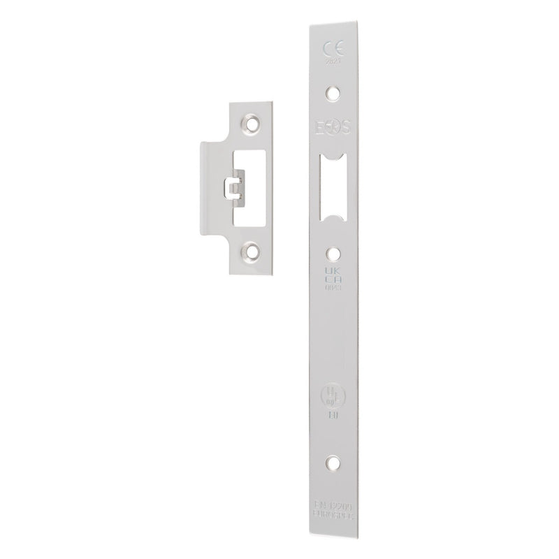 Forend Strike & Fixings - Dls0060L - Square - Bright Stainless Steel