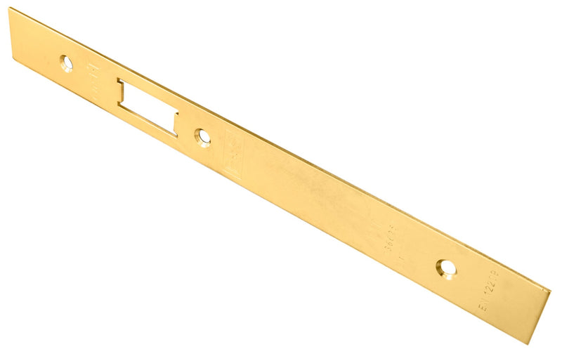 Forend Strike & Fixings - Dls0060L - Square - Stainless Brass