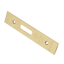 Forend Strike & Fixings - Edbl - Square - Stainless Brass