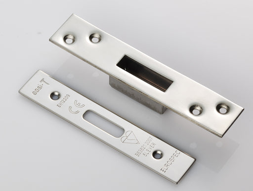 Forend Strike & Fixing Pack - Ldb - Square - Bright Stainless Steel