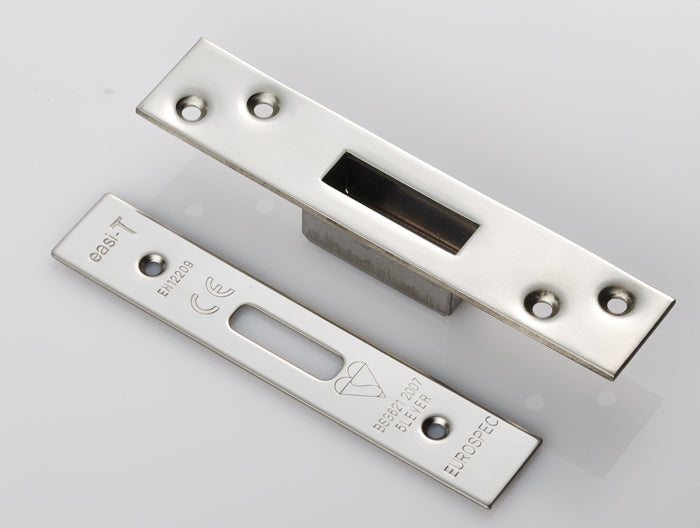 Forend Strike & Fixing Pack - Ldb - Square - Bright Stainless Steel