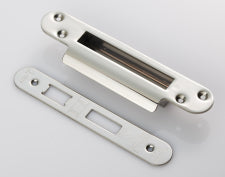 Forend Strike & Fixing Pack - Lsb - Radius - Bright Stainless Steel