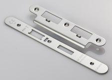Forend Strike & Fixings - Dls7260Esc - Radius - Bright Stainless Steel