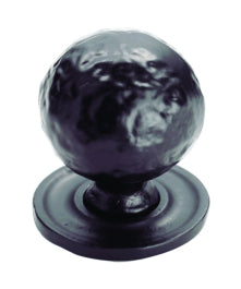 Hammered Ball Knob (32Mm) On Rose (37Mm) - Black Antique 37 ( 32 )