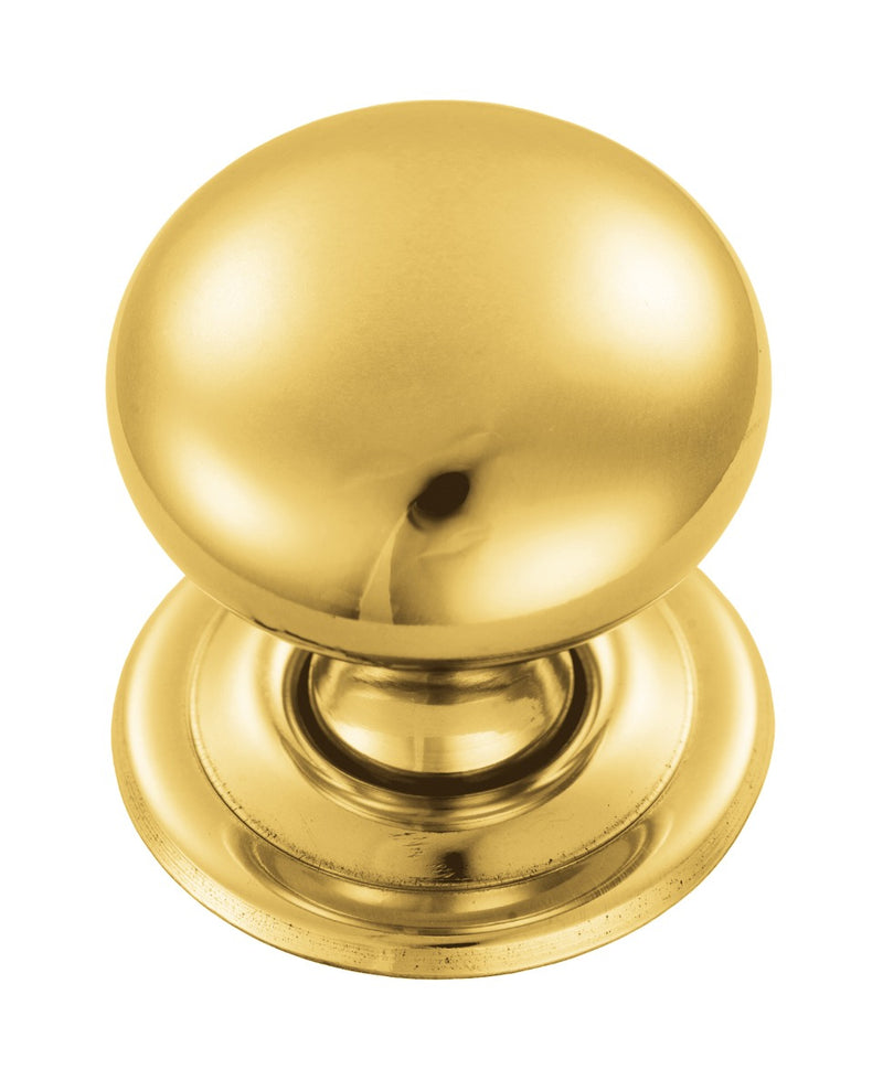 Hollow Victorian Knob 32Mm - Polished Brass 33.5 ( 31.5 )