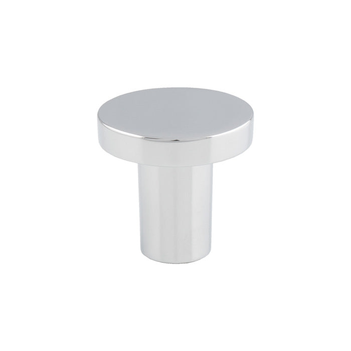 Circular Cupboard Knob 26Mm Dia - POLISHED CHROME 26