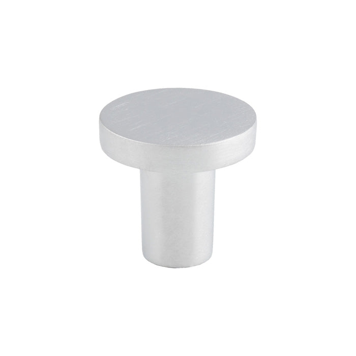 Circular Cupboard Knob 26Mm Dia - SATIN CHROME 26
