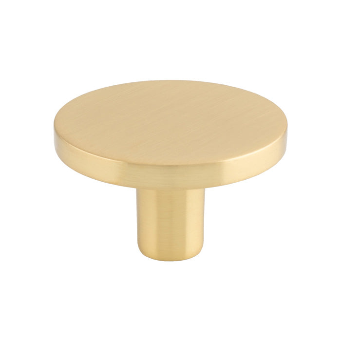 Circular Cupboard Knob 41Mm Dia - SATIN BRASS 41