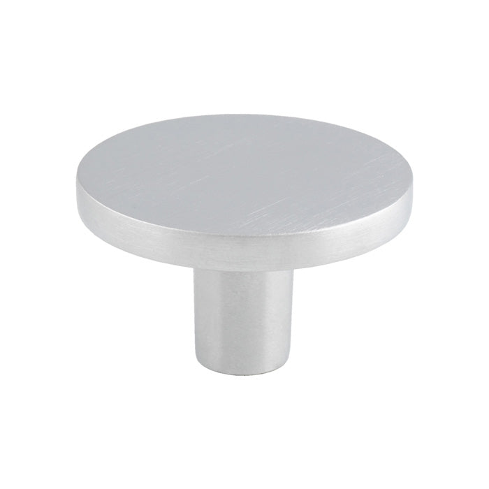 Circular Cupboard Knob 41Mm Dia - SATIN CHROME 41