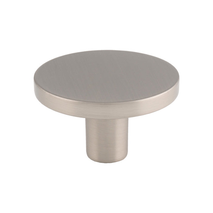 Circular Cupboard Knob 41Mm Dia - SATIN NICKEL 41