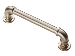 Pipe Handle 128Mm C/C - Satin Nickel 128mm