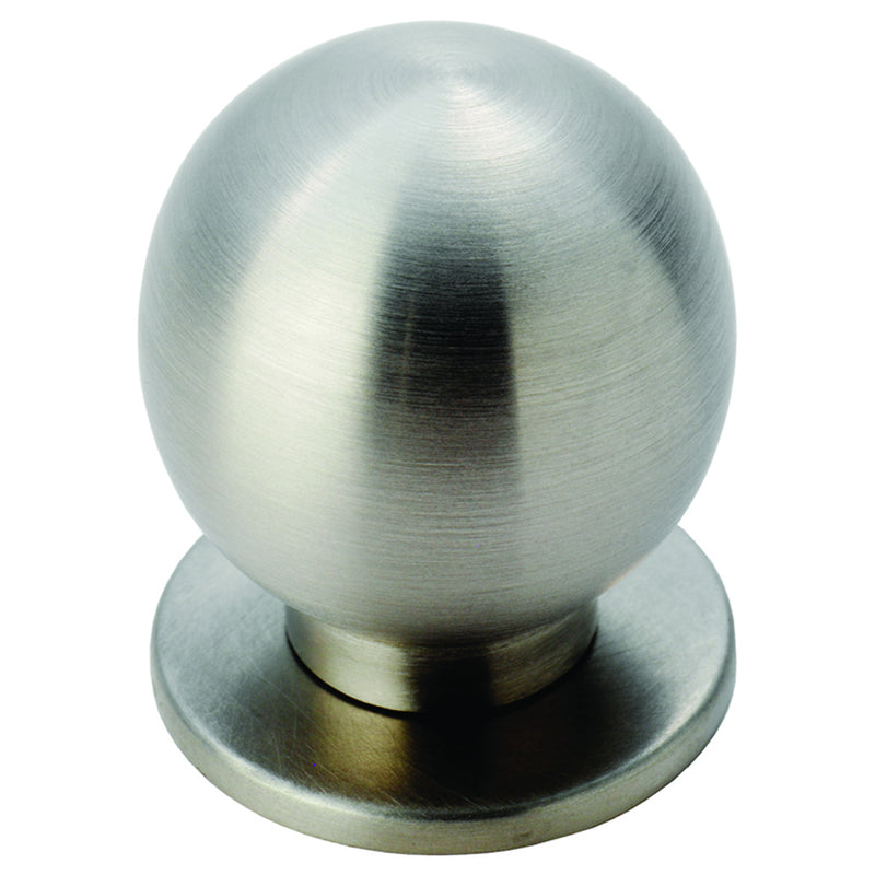 25Mm Stainless Steel Ball Knob W/ Rose - Stainless Steel 25 ( 25 )