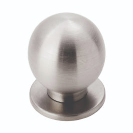 30Mm Stainless Steel Ball Knob W/ Rose - Stainless Steel 30 ( 30 )
