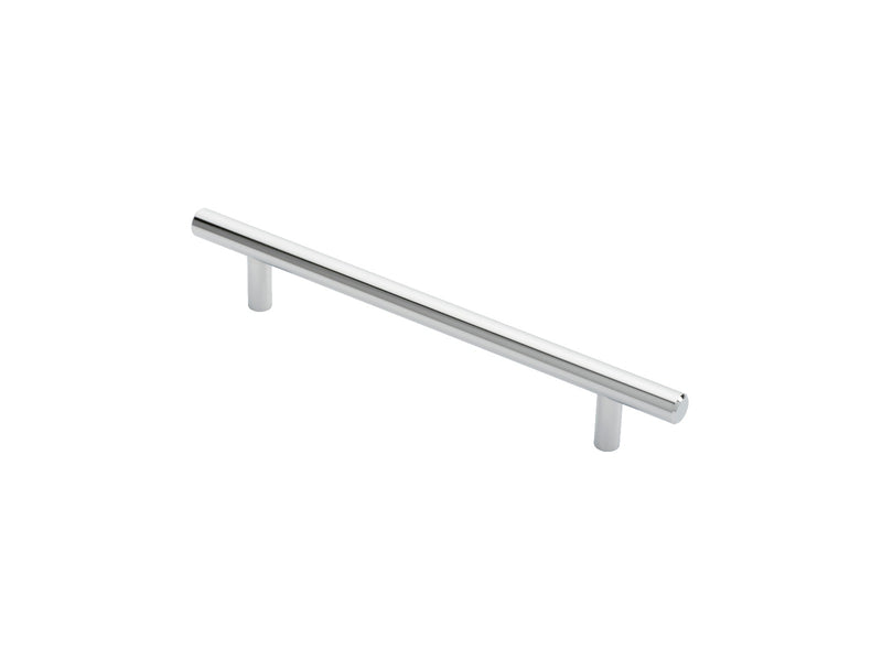 12Mm Dia. T-Bar Pull Handle - 160Mm C/C - Bolt Through Fixing - Polished Chrome 160 ( 220 )