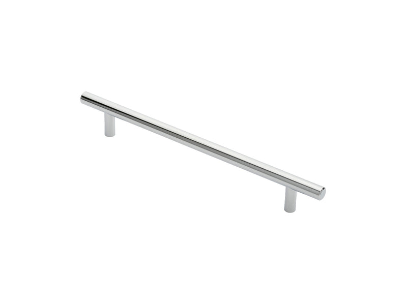 12Mm Dia. T-Bar Pull Handle - 192Mm C/C - Bolt Through Fixing - Polished Chrome 192 ( 252 )