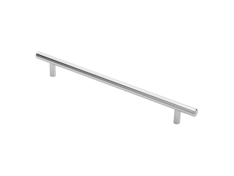 12Mm Dia. T-Bar Pull Handle - 224Mm C/C - Bolt Through Fixing - Polished Chrome 224 ( 284 )