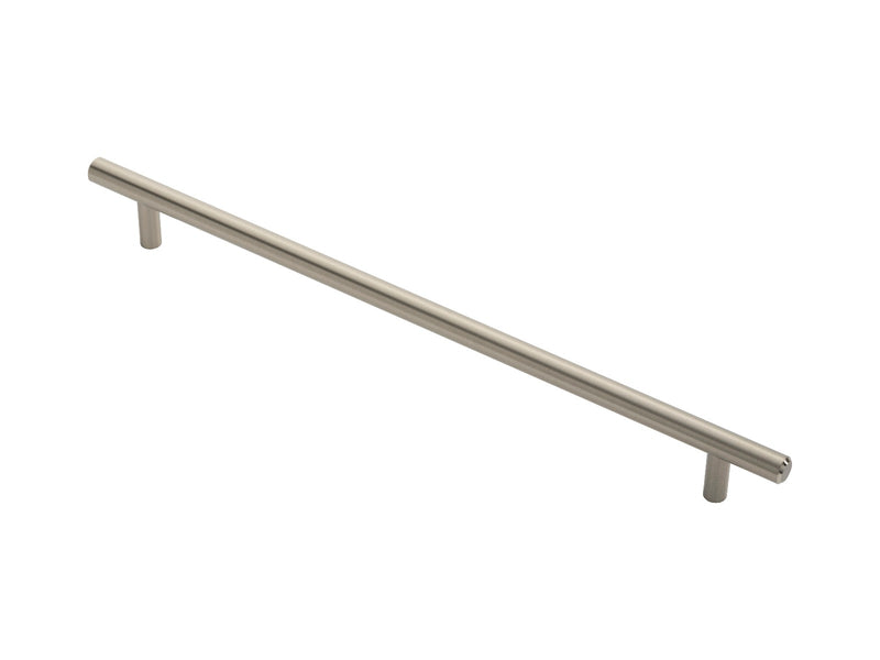 12Mm Dia. T-Bar Pull Handle - 288Mm C/C - Bolt Through Fixing - Satin Nickel 288 ( 348 )