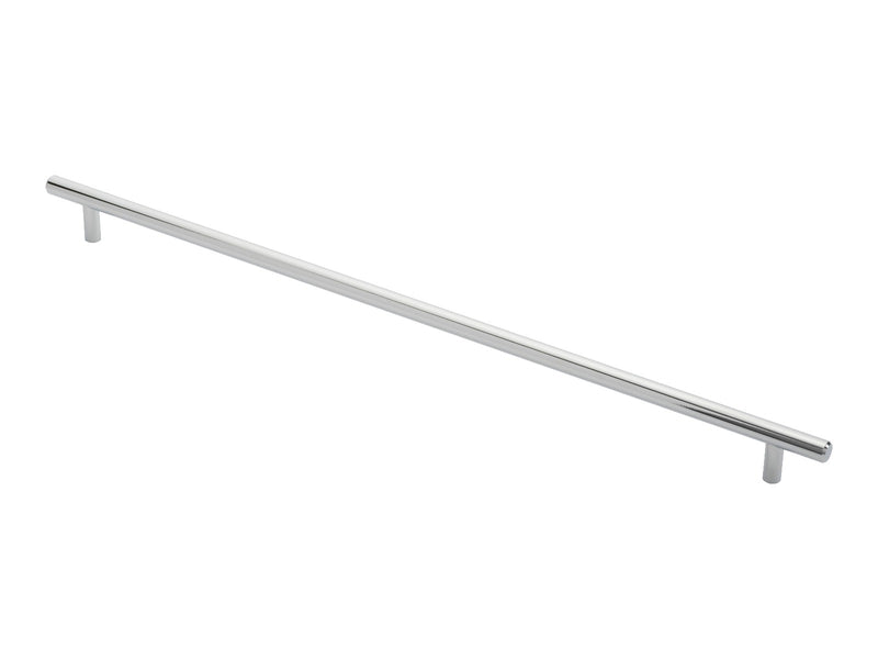 12Mm Dia. T-Bar Pull Handle - 448Mm C/C - Bolt Through Fixing - Polished Chrome 448 ( 508 )